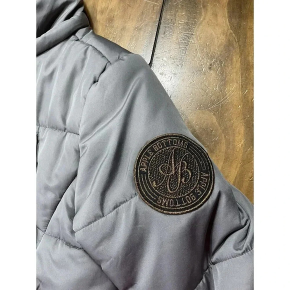 Apple Bottom Jeans Womens Winter Coat Gray Size Small - Picture 2 of 9